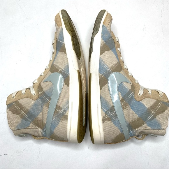 NIKE 2008-2009 Vintage Blue & Tan Blazer Mid Sneaker - Picture 4 of 12